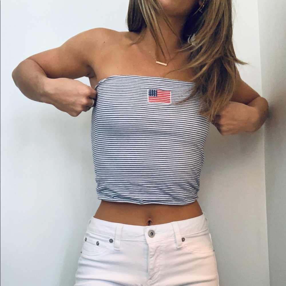 Strapless USA Tube Top - size small!